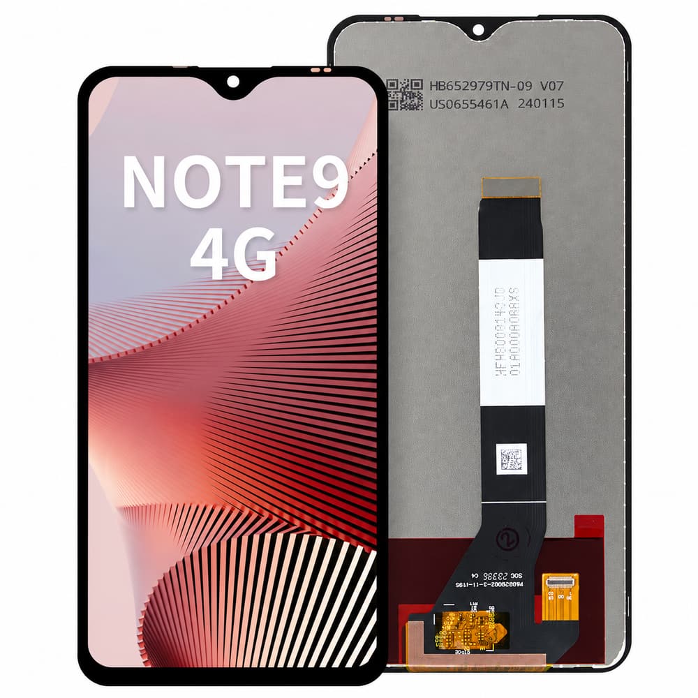GRAND FATHER ZZHD+NOTE9 4G TFT LCD display, front and rear views on a white background